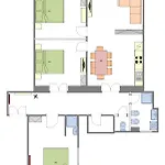3bdr Main Square Spacious Designed Daire Prag